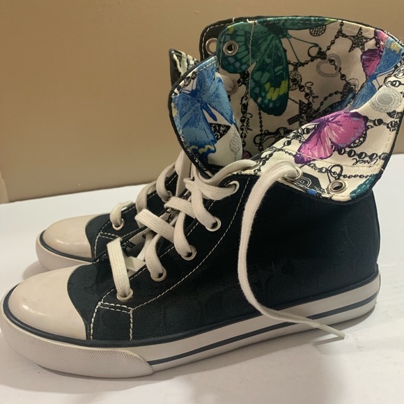 Coach High Top sneakers "CHUCK TAYLOR" Size US 6B - Picture 1 of 8